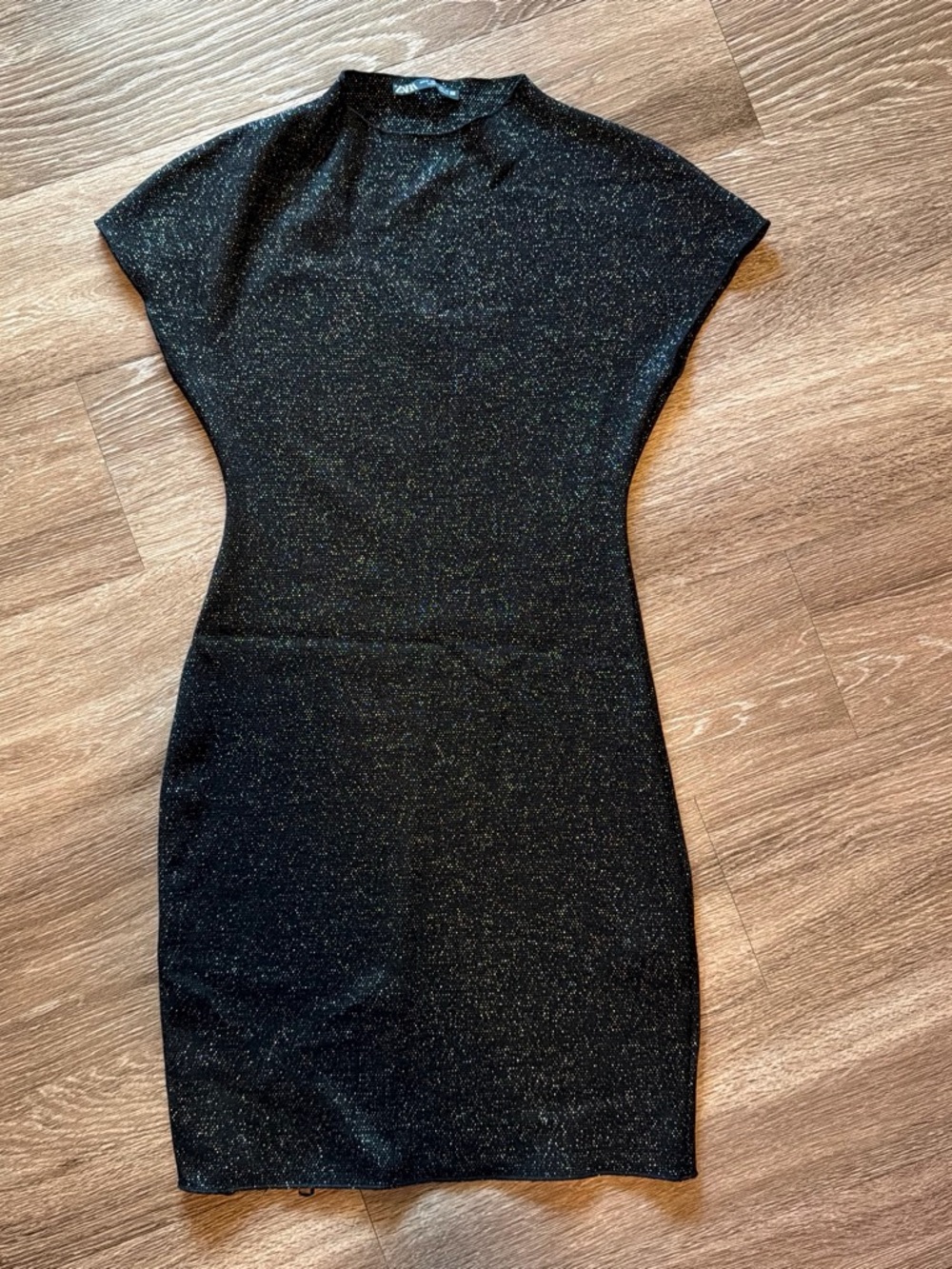 Zara Black Sparkle Mini Dress